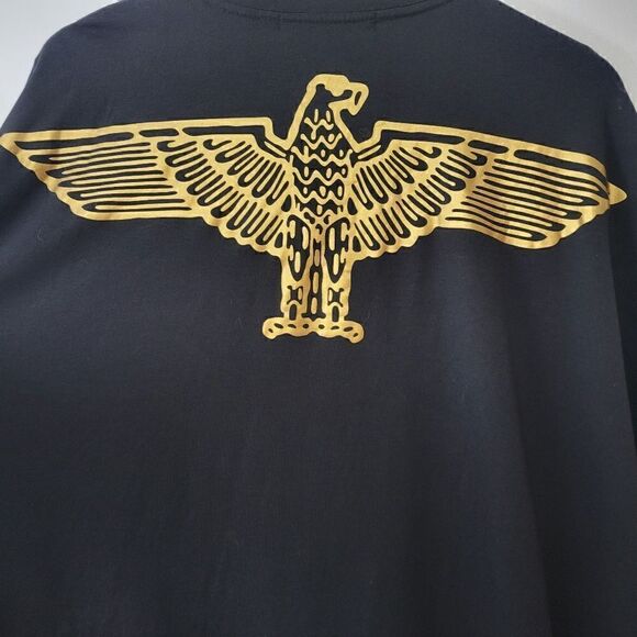 Boy London Oversized OS Unisex Batwing Tee Gold & Black - Picture 12 of 16